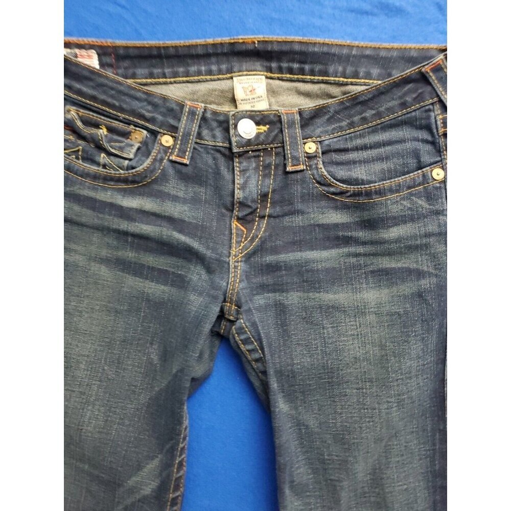 Vintage True Religion World Tour Billy Denim Jeans Pants Women’s Size 32 USA - Picture 2 of 16
